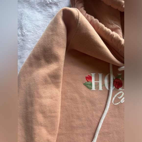 Hollister cream pink hoodie - Picture 7 of 8